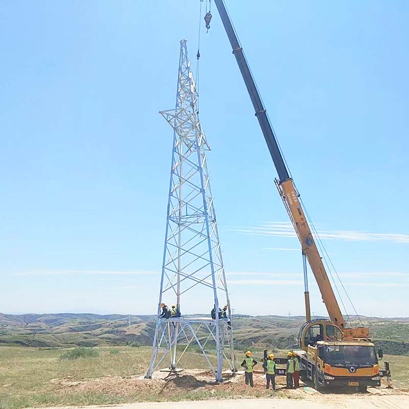 Torre di comunicazione in acciaio ad angolo singolo per stazione base 5G