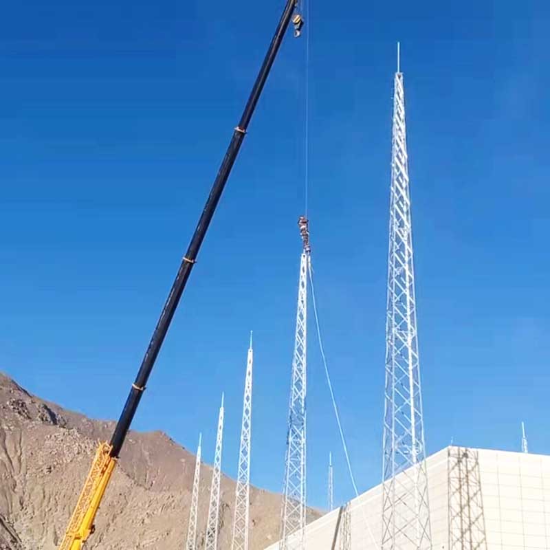 Torre di protezione contro i fulmini a sfera con parafulmine in acciaio inossidabile